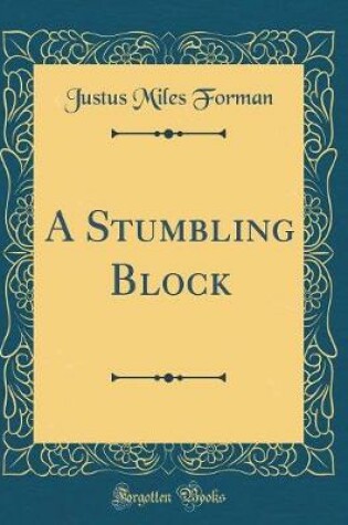 Cover of A Stumbling Block (Classic Reprint)