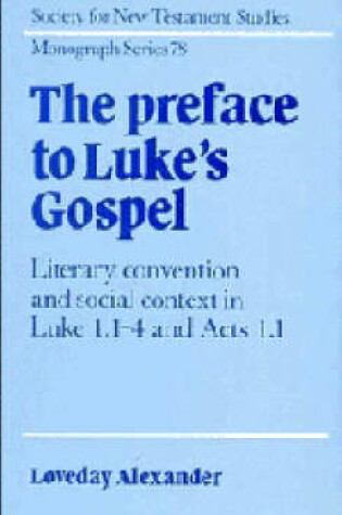 Cover of The Preface to Luke's Gospel