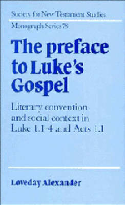 Cover of The Preface to Luke's Gospel