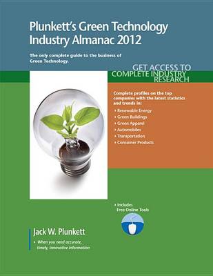 Book cover for Plunkett's Green Technology Industry Almanac 2012