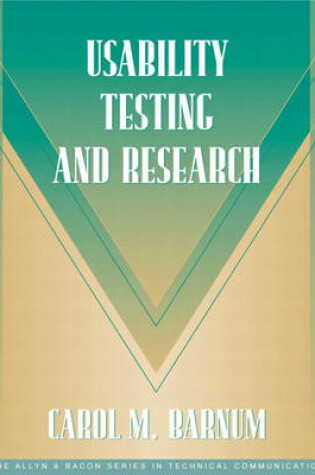 Cover of Usability Testing and Research (Part of the Allyn & Bacon Series in Technical Communication)