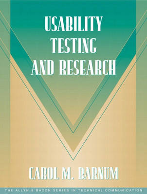 Book cover for Usability Testing and Research (Part of the Allyn & Bacon Series in Technical Communication)