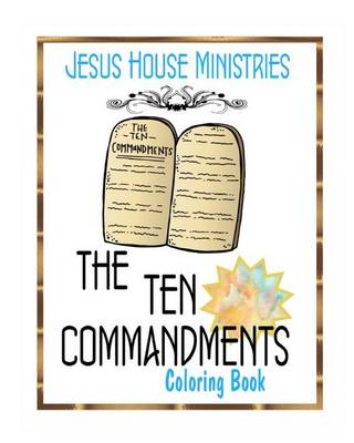 Book cover for Ten Commandments Adult Coloring Book