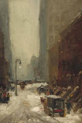 Book cover for Snow in New York, Robert Henri. Ruled Journal