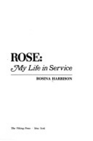 Cover of Rose