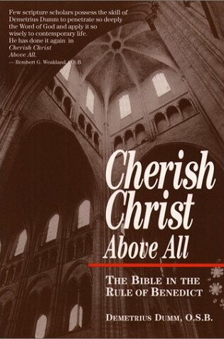 Cover of Cherish Christ above All :Bibl