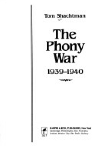 Cover of Phony War