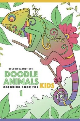 Cover of Doodle Animals Coloring Book for Kids 1