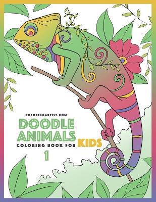 Cover of Doodle Animals Coloring Book for Kids 1