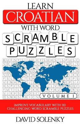 Book cover for Learn Croatian with Word Scramble Puzzles Volume 1