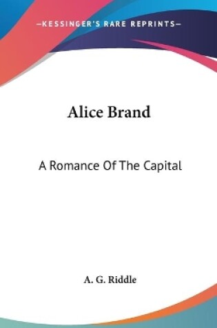 Cover of Alice Brand