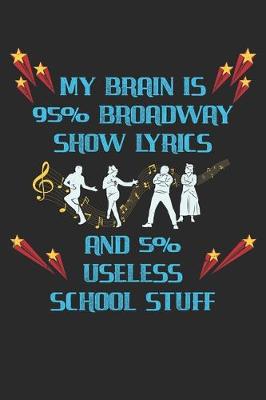 Book cover for My Brain Is 95% Broadway Show Lyrics And 5% Useless School Stuff