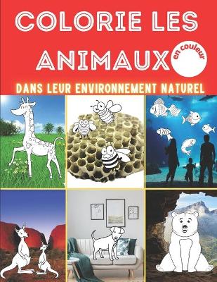 Book cover for Colorie les animaux dans leur environnement naturel -en couleurs