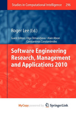 Book cover for Software Engineering Research, Management and Applications 2010