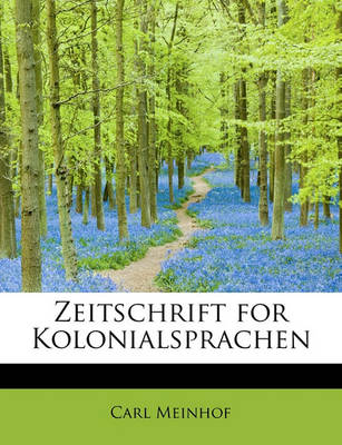 Book cover for Zeitschrift for Kolonialsprachen