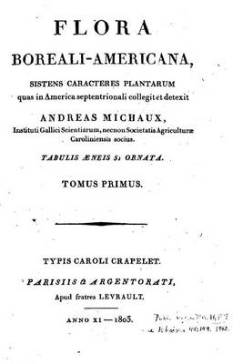 Book cover for Flora Boreali-Americana - Tomus Primus