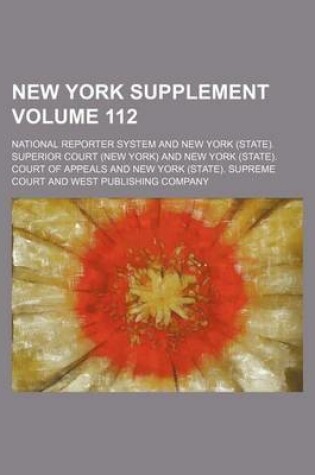 Cover of New York Supplement Volume 112