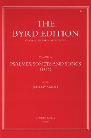 Cover of Psalmes, Sonets and Songs (1588): Byrd Edition Vol 12