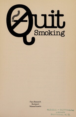Book cover for Quit Smoking