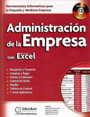 Book cover for Administracion de La Empresa Con Excel