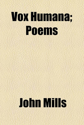 Book cover for Vox Humana; Poems