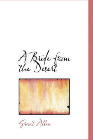 Cover of A Bride from the Desert