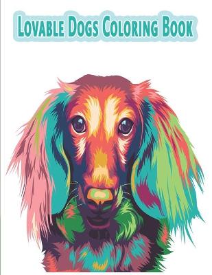 Book cover for Lovable Dogs Coloring Book