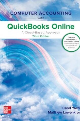 Cover of Computer Accounting with QuickBooks Online: A Cloud Based Approach