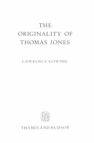 Cover of The Originality of Thomas Jones