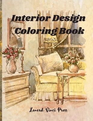 Book cover for Interior Design Coloring Book