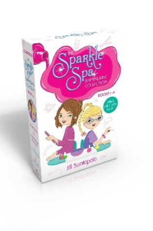 Cover of The Sparkle Spa Shimmering Collection Books 1-4 (Glittery nail stickers inside!) (Boxed Set)