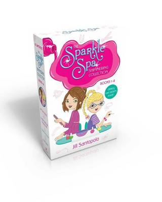 Cover of The Sparkle Spa Shimmering Collection Books 1-4 (Glittery nail stickers inside!) (Boxed Set)