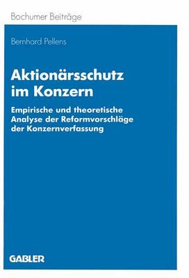 Book cover for Aktionärsschutz im Konzern