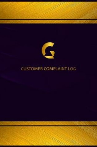 Cover of Centurion Customer Complaint Log