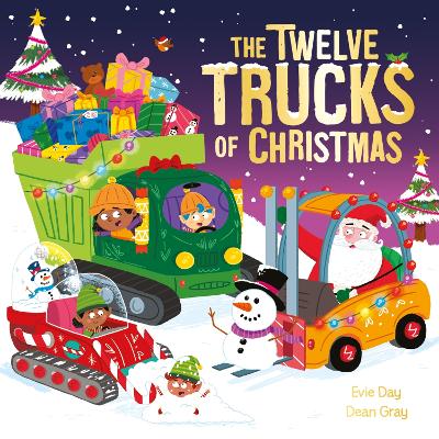 Book cover for The Twelve Trucks of Christmas