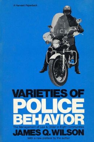 Cover of Varieties of Police Behavior