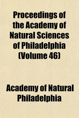 Book cover for Proceedings of the Academy of Natural Sciences of Philadelphia Volume 11