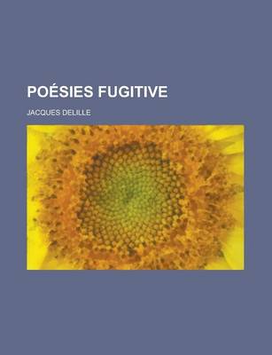 Book cover for Poesies Fugitive