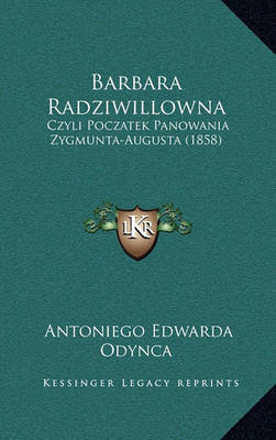 Book cover for Barbara Radziwillowna