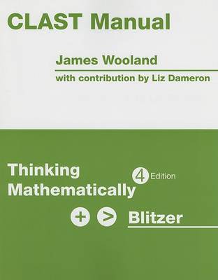 Book cover for CLAST Manual for Thinking Mathematically