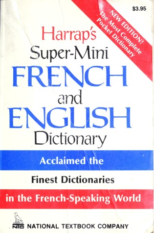 Cover of Harrap's Super-Mini French and English Dictionary