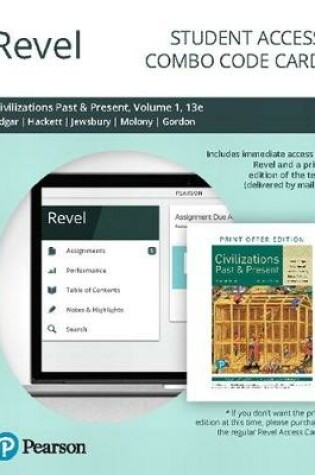 Cover of Revel for Civilizations Past and Present, Volume 1 -- Combo Access Card