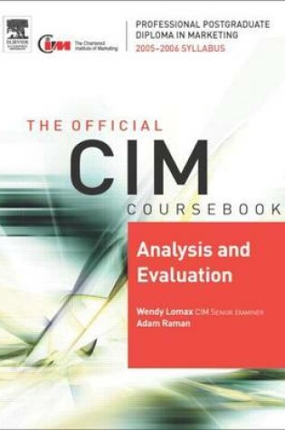 Cover of CIM Coursebook 05/06 Analysis and Evaluation