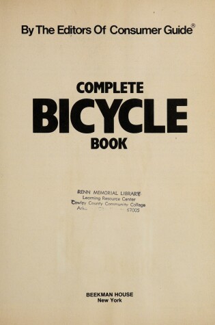 Cover of Complete Bicycle Book