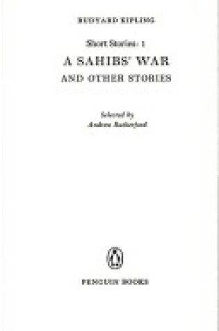 Cover of Sahibs' War and Other Stories