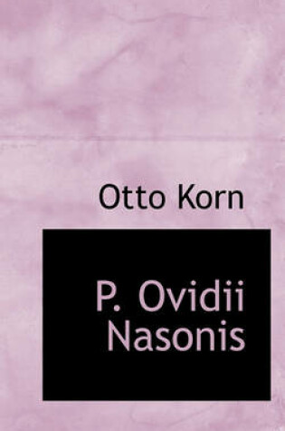 Cover of P. Ovidii Nasonis