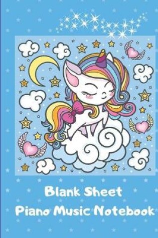 Cover of Blank Sheet Piano Music Notebook