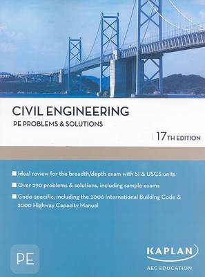 Book cover for Civil Engineering PE Problems and Solutions