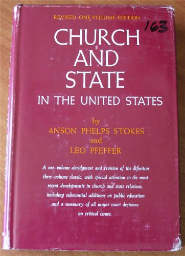 Book cover for Church and State in the United States