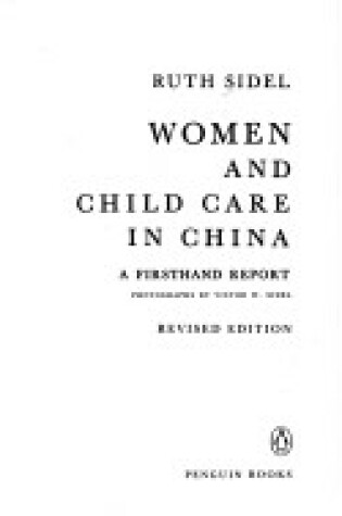 Cover of Women and Child Care in China